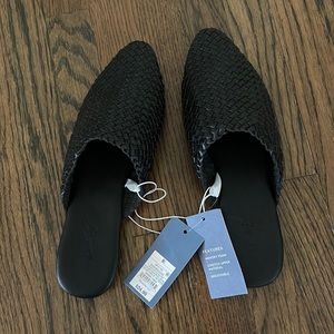Universal Thread Black Woven Mules- 9.5 womens